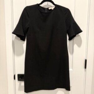 Ann Taylor Loft Black Crepe Mini Dress